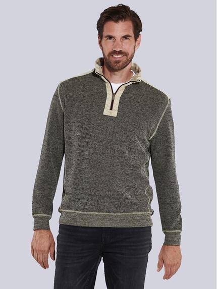 engbers Sweatshirt mit Stehkragen Braun