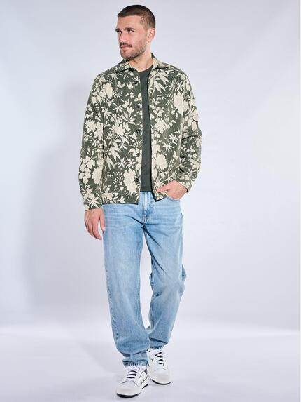emilio adani Herren Hemd langarm Oliv 40977