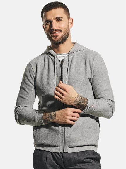 emilio adani Sportive Strickjacke Silbergrau