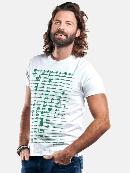 emilio adani Bio-Baumwoll-T-Shirt Reinweiss