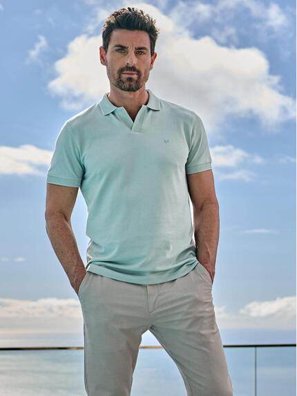 ENGBERS GERMANY Herren Polo-Shirt aus aus edler Baumwolle Tuerkis 38569 ENGBERS GERMANY Herren Polo-Shirt aus aus edler Baumwolle Tuerkis 38569