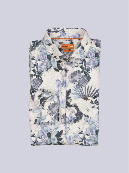 emilio adani Herren Hemd langarm Saphirblau 40329