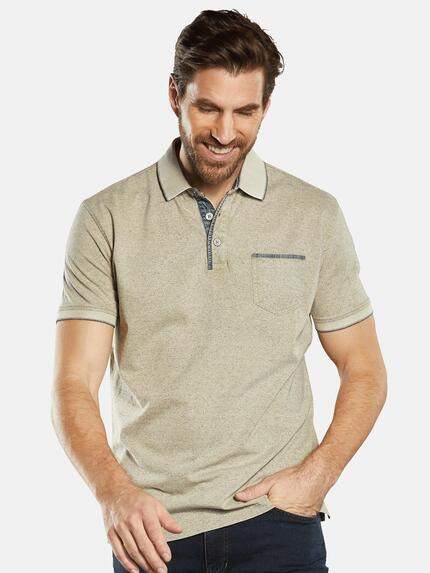engbers Herren Polo-Shirt meliert Weiß 34534 engbers Herren Polo-Shirt meliert Weiß 34534