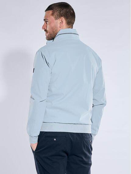emilio adani Herren Wasserabweisende Blousonjacke Hellblau 40233