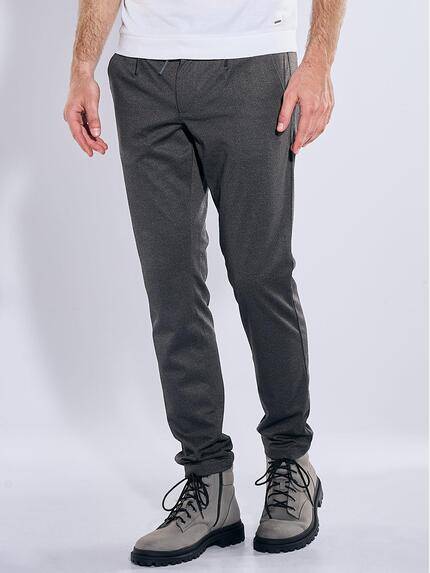 emilio adani Herren Chino mit Kordelzug Dunkelbraun 41444