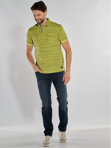 engbers Herren Polo-Shirt gestreift Hellgruen 36795