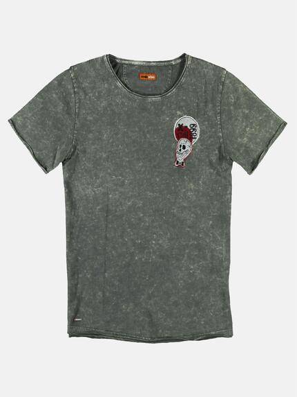 emilio adani Herren Rundhals T-Shirt Grün 25697 emilio adani Herren Rundhals T-Shirt Grün 25697
