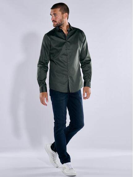 emilio adani Herren Langarm-Hemd "My Favorite" Oliv 35156 emilio adani Herren Langarm-Hemd "My Favorite" Oliv 35156