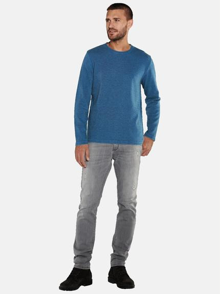 emilio adani Herren Langarm-Shirt slim fit Blau 36147 emilio adani Herren Langarm-Shirt slim fit Blau 36147