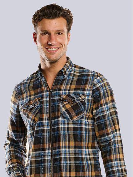engbers Herren Overshirt-kariert Braun 33807 engbers Herren Overshirt-kariert Braun 33807