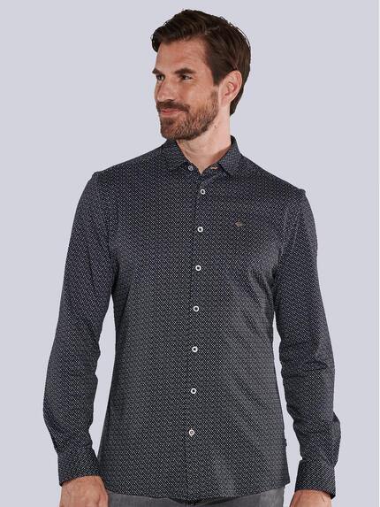 engbers Herren Langarm-Hemd slim fit Schwarz 35606 engbers Herren Langarm-Hemd slim fit Schwarz 35606