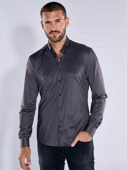 emilio adani Langarm-Hemd slim fit Anthrazit