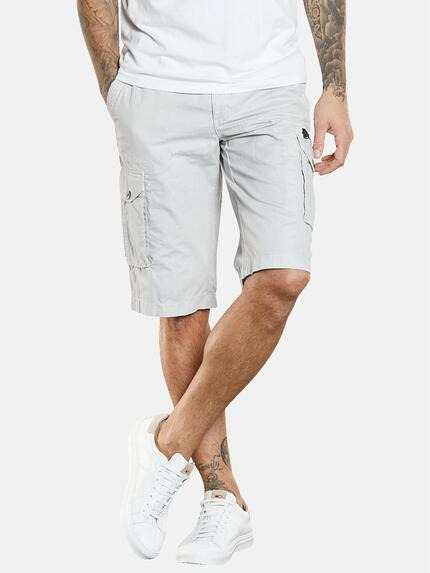 emilio adani Cargo-Bermuda regular Hellgrau