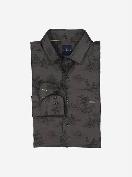 engbers Herren Langarm-Hemd gemustert Braun 37758 engbers Herren Langarm-Hemd gemustert Braun 37758