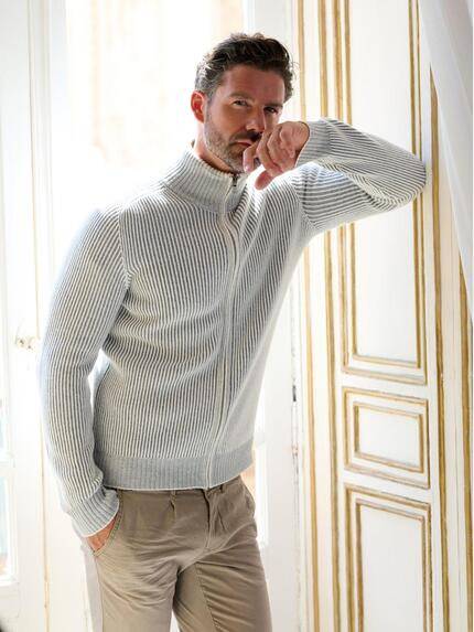 emilio adani Herren Strickjacke strukturiert Naturweiss 39558 emilio adani Herren Strickjacke strukturiert Naturweiss 39558