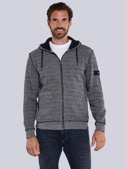 engbers Sweatjacke mit Kapuze Saphirblau