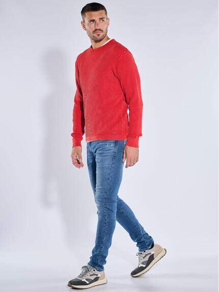 emilio adani Herren Pullover strukturiert Orange 39231 emilio adani Herren Pullover strukturiert Orange 39231