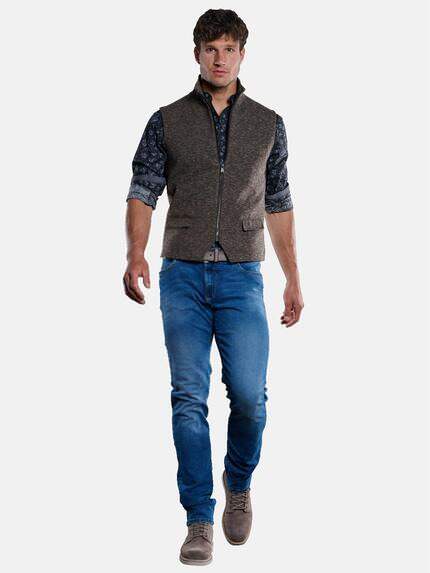 engbers Herren Sakko-Weste mit Zipper Schokobraun 33611 engbers Herren Sakko-Weste mit Zipper Schokobraun 33611