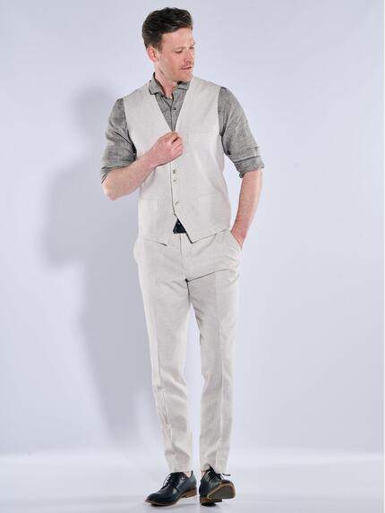 engbers Herren Sakko-Weste mit Leinenanteil Naturweiss 38422 engbers Herren Sakko-Weste mit Leinenanteil Naturweiss 38422