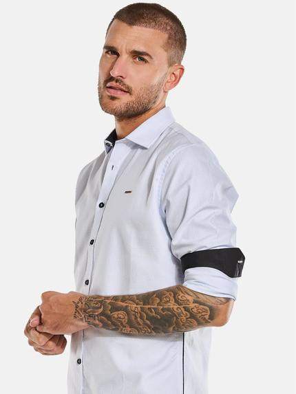 emilio adani Herren Langarm-Hemd strukturiert Blau 33792 emilio adani Herren Langarm-Hemd strukturiert Blau 33792