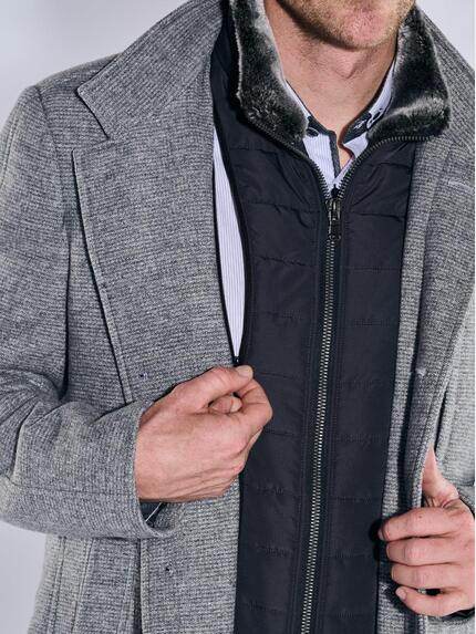 engbers Herren Mantel regular Grau 37541 engbers Herren Mantel regular Grau 37541