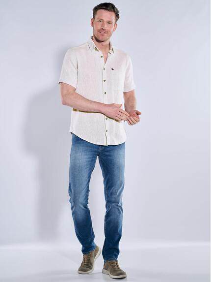engbers Herren Kurzarm-Hemd uni Beige 38907 engbers Herren Kurzarm-Hemd uni Beige 38907