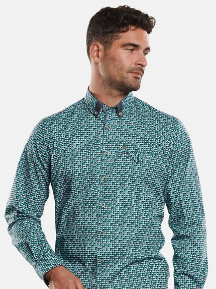 engbers Herren Langarm-Hemd gemustert Gelb 32434 engbers Herren Langarm-Hemd gemustert Gelb 32434