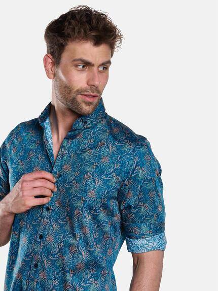 ENGBERS GERMANY Herren Langarm-Hemd gemustert Saphirblau 33235 ENGBERS GERMANY Herren Langarm-Hemd gemustert Saphirblau 33235