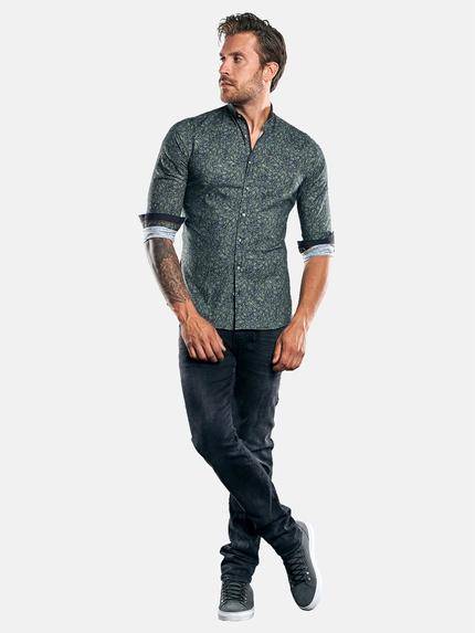 emilio adani Herren Modisches Langarmhemd mit dezenten Kontrastdetails Grün 30086 emilio adani Herren Modisches Langarmhemd mit dezenten Kontrastdetails Grün 30086