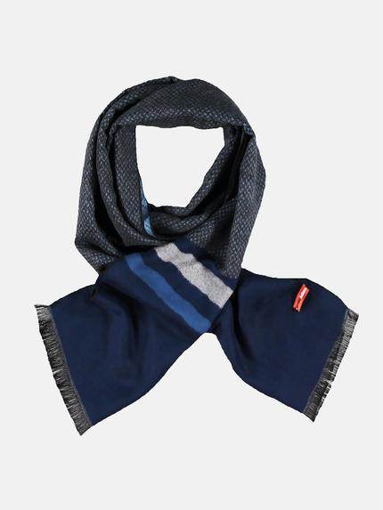 emilio adani Hochwertiger Webschal mit Mustermix Himmelblau