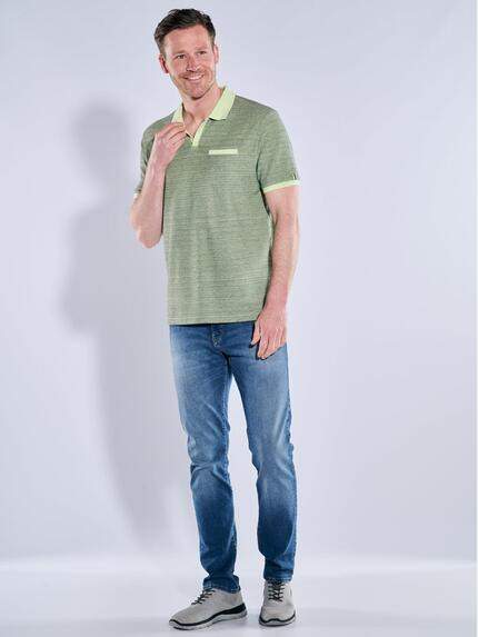 engbers Herren Polo-Shirt meliert Gruen 38971 engbers Herren Polo-Shirt meliert Gruen 38971