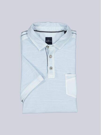 engbers Polo-Shirt meliert Hellblau