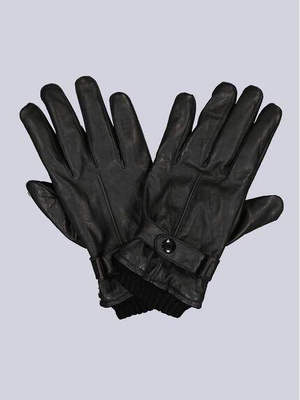 engbers Lederhandschuhe Schwarz