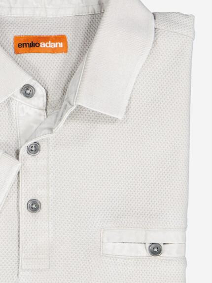 emilio adani Herren Polo-Shirt strukturiert Beige 37089