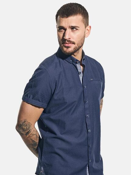 emilio adani Herren Hemd kurzarm Blau 31321 emilio adani Herren Hemd kurzarm Blau 31321