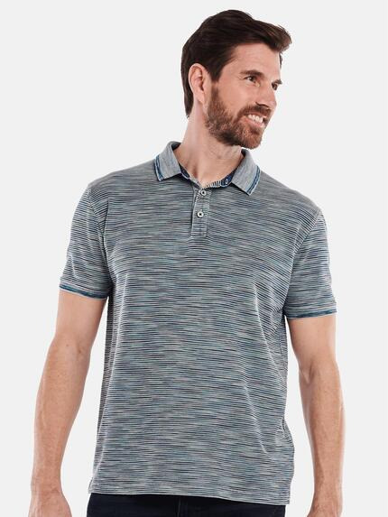 engbers Herren Polo-Shirt meliert Grau 35088