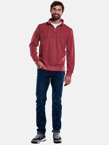 engbers Herren Sweatshirt Stehkragen Feuerrot 33738 engbers Herren Sweatshirt Stehkragen Feuerrot 33738