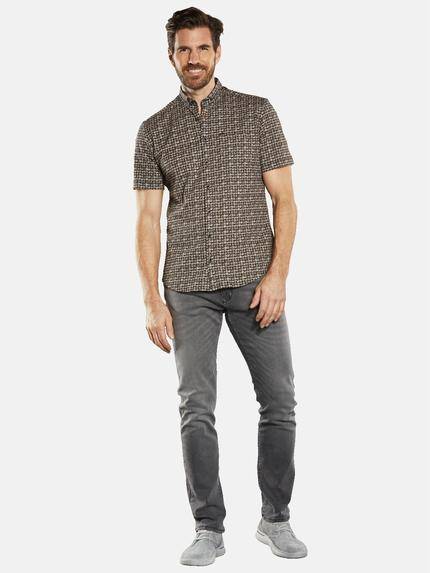 engbers Herren Kurzarm-Hemd gemustert Sand 34669 engbers Herren Kurzarm-Hemd gemustert Sand 34669