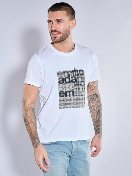 emilio adani T-Shirt regular Reinweiss
