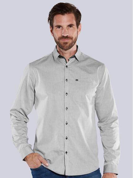 engbers Herren Langarm-Hemd uni Grau 35798 engbers Herren Langarm-Hemd uni Grau 35798