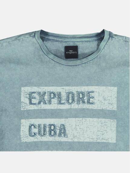engbers Herren Rundhals T-Shirt Blautürkis 23880 engbers Herren Rundhals T-Shirt Blautürkis 23880