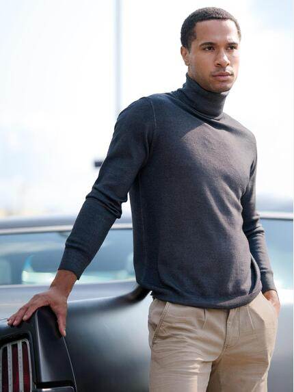 emilio adani Herren Pullover mit Merinowolle Anthrazit 39630 emilio adani Herren Pullover mit Merinowolle Anthrazit 39630