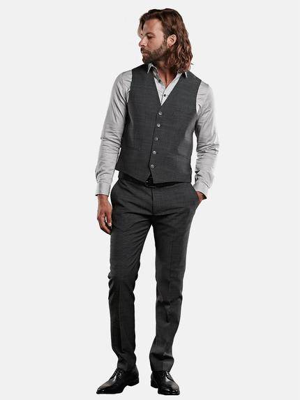 emilio adani Herren Anzugweste mit minimal Muster Grau 29019 emilio adani Herren Anzugweste mit minimal Muster Grau 29019