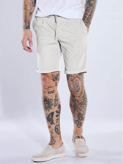 emilio adani Herren Bermuda mit Tunnelzug Sand 40743