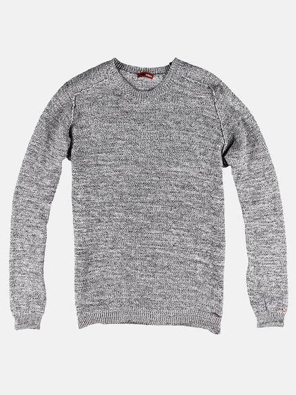 emilio adani Rundhals Pullover Silbergrau