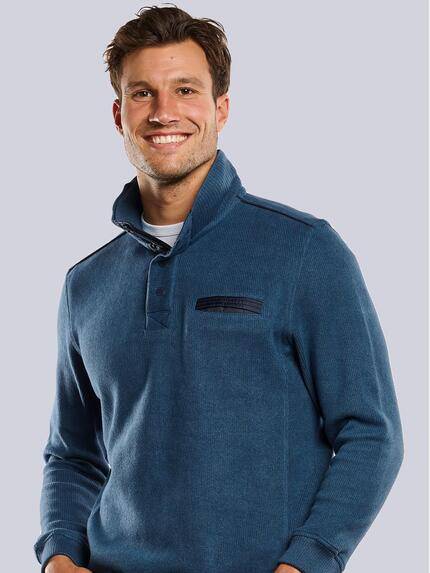 engbers Herren Sweatshirt Stehbund Petrolblau 33751 engbers Herren Sweatshirt Stehbund Petrolblau 33751