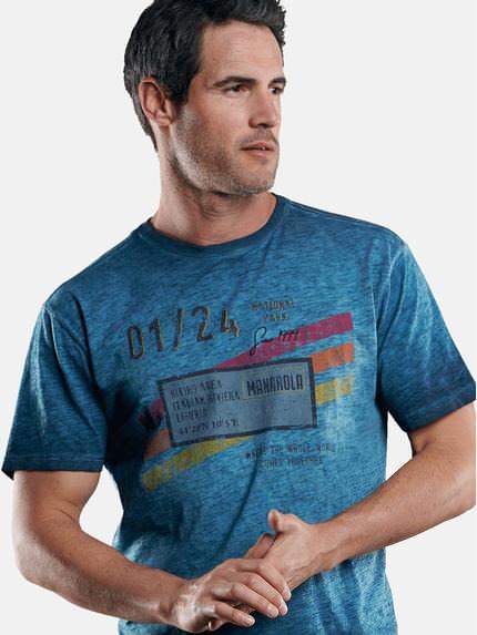 engbers Herren Modisches Print-Shirt Petrolblau 29224 engbers Herren Modisches Print-Shirt Petrolblau 29224