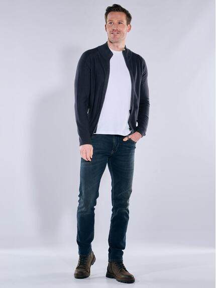 engbers Herren Cardigan Saphirblau 39917