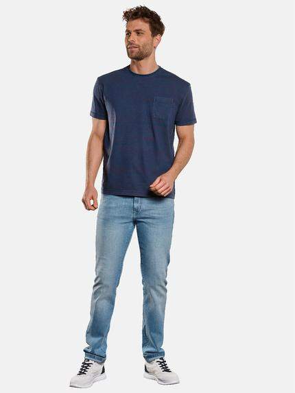 engbers Herren Rundhals T-Shirt gestreift Blau 33114 engbers Herren Rundhals T-Shirt gestreift Blau 33114