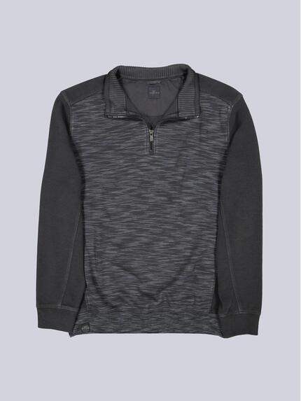 engbers Herren Sweatshirt mit Strukturwechsel Anthrazit 39555